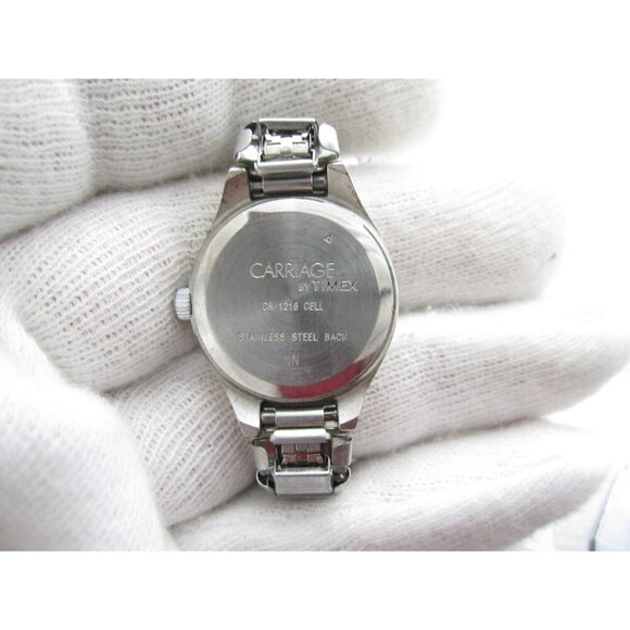 Women Carriage by Timex Quartz WR Analog 22mm Oval Watch (H767) "New Battery" - Picture 3 of 10